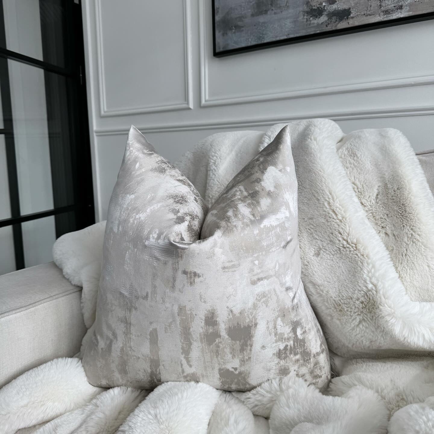 Hades 22” Brushstroke Effect Cushion