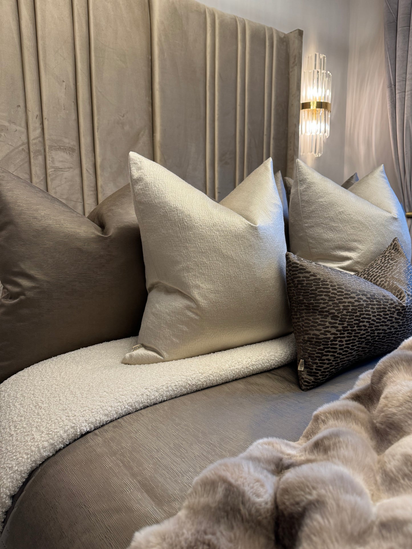 Bouclé Ivory Duvet Cover Set