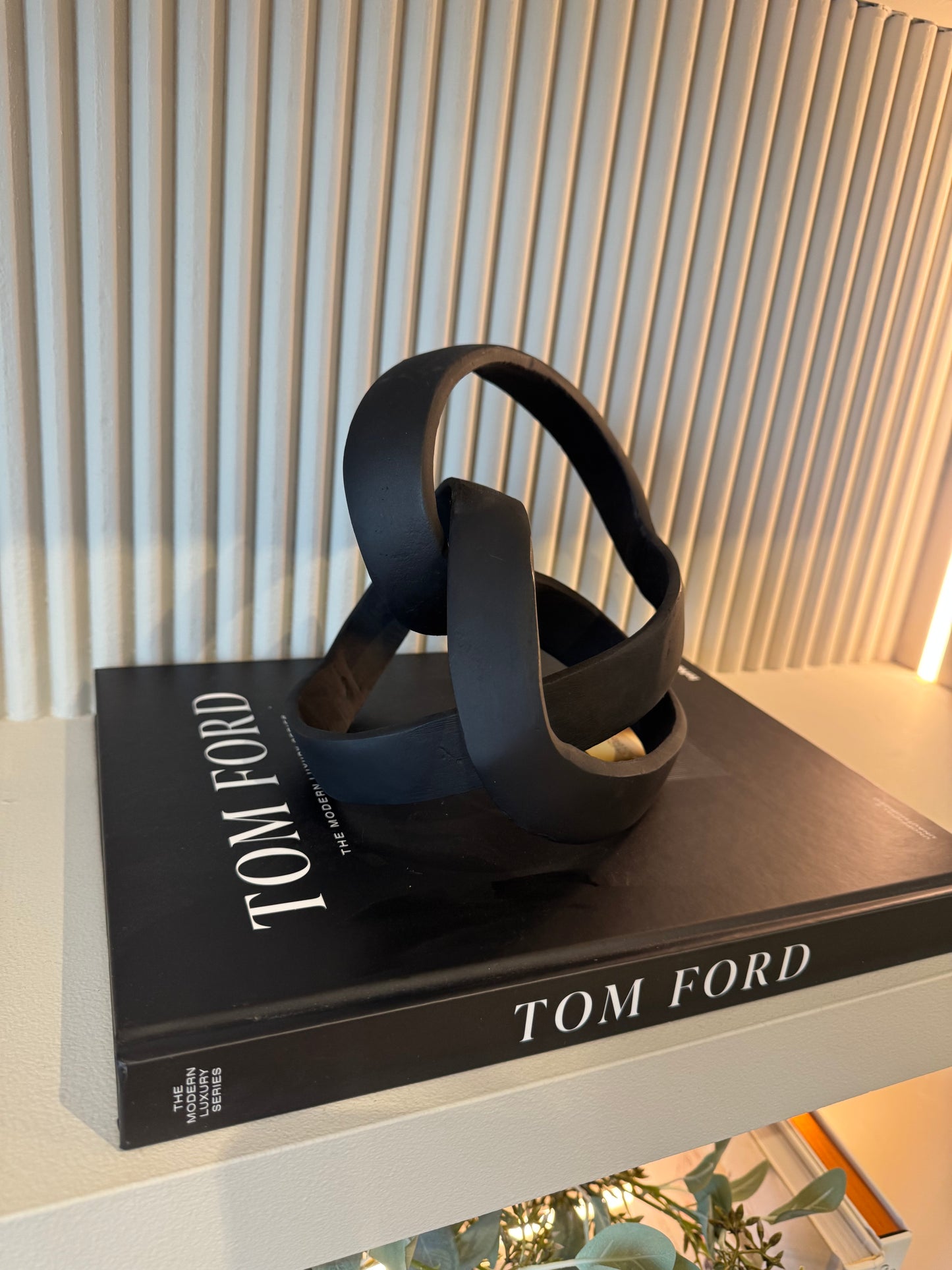 Black Cast Knot Ornament