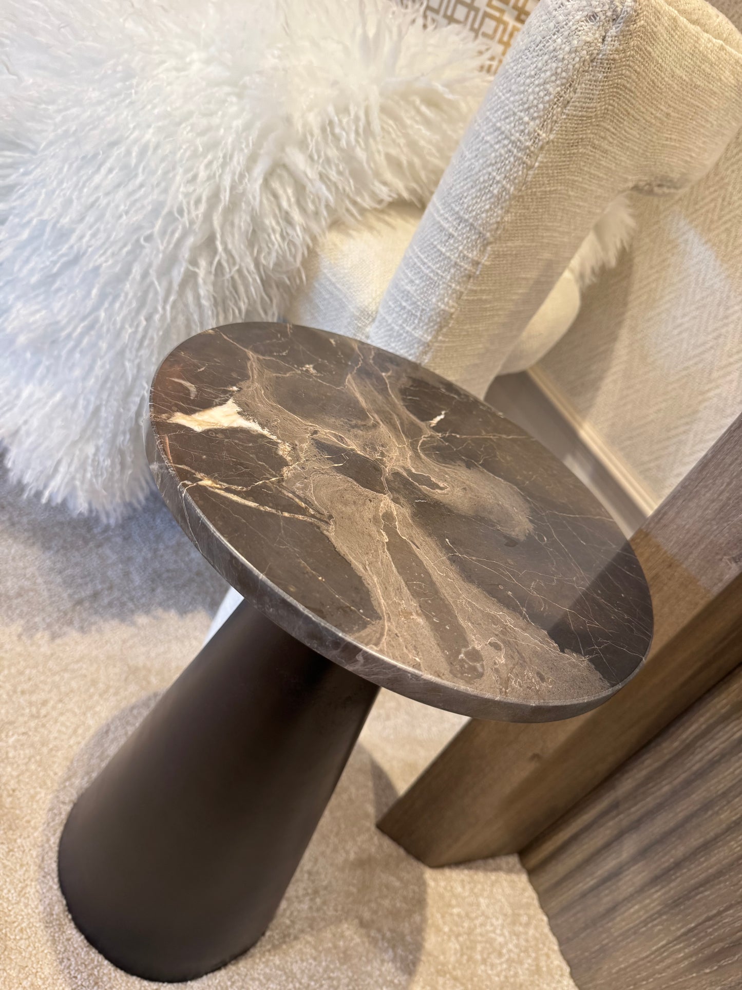 Cher Black & Mocha Side Table