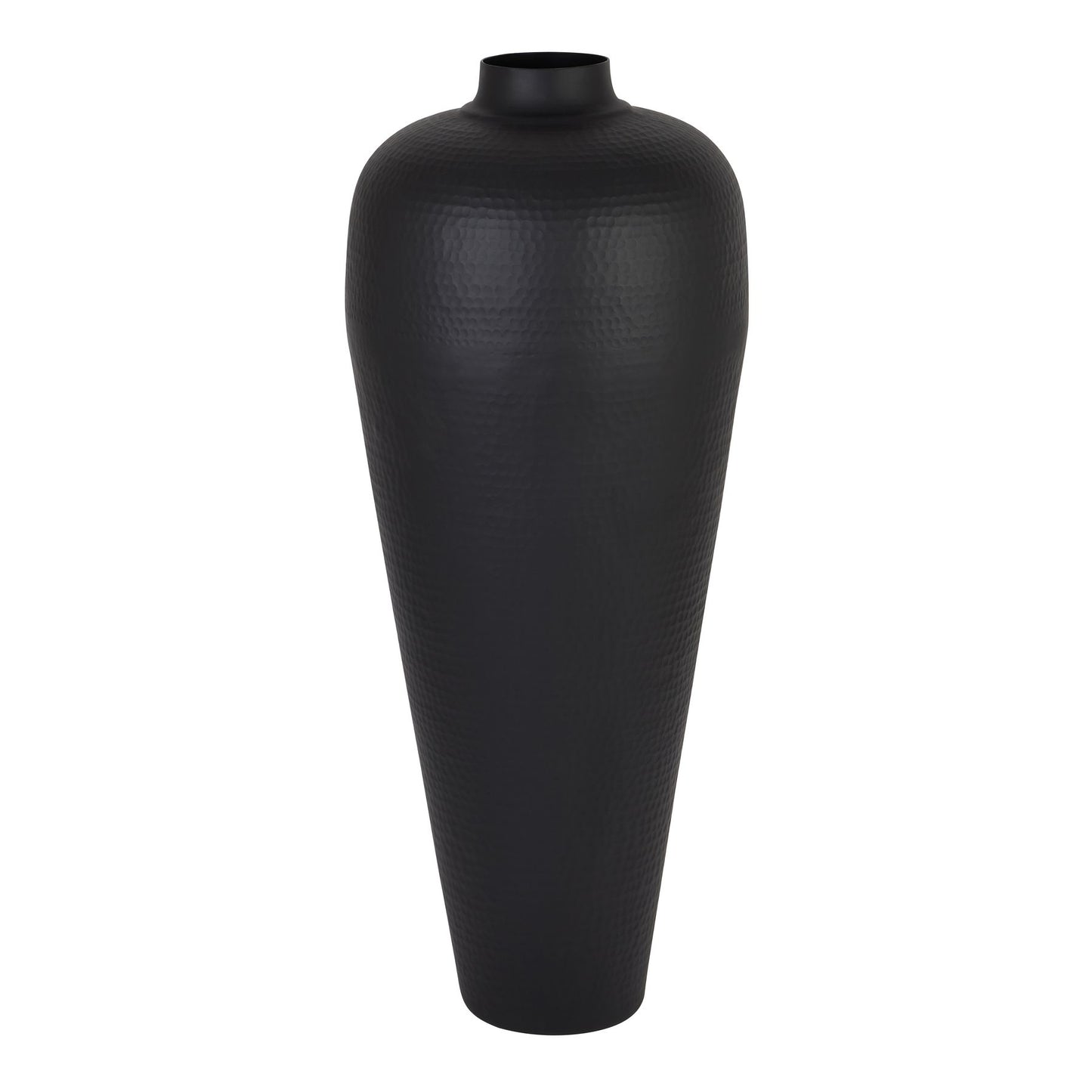 Felix Matte Black Medium Hammered Vase