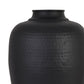 Felix Matte Black Large Hammered Vase