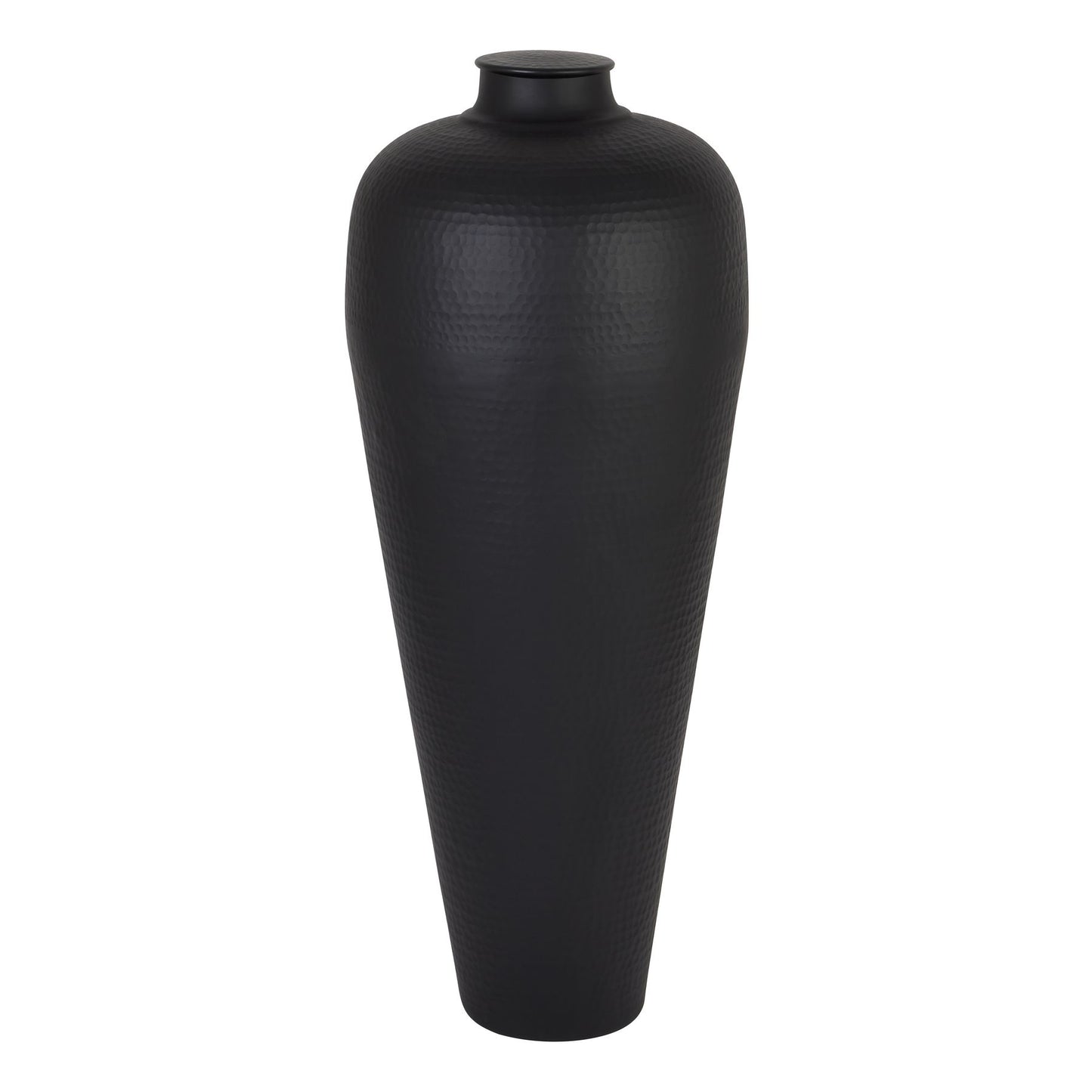 Felix Matte Black Large Hammered Vase