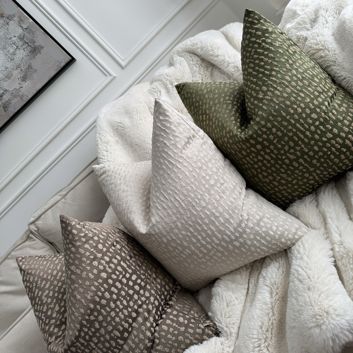 Louella Mocha Textured 20" Cushion