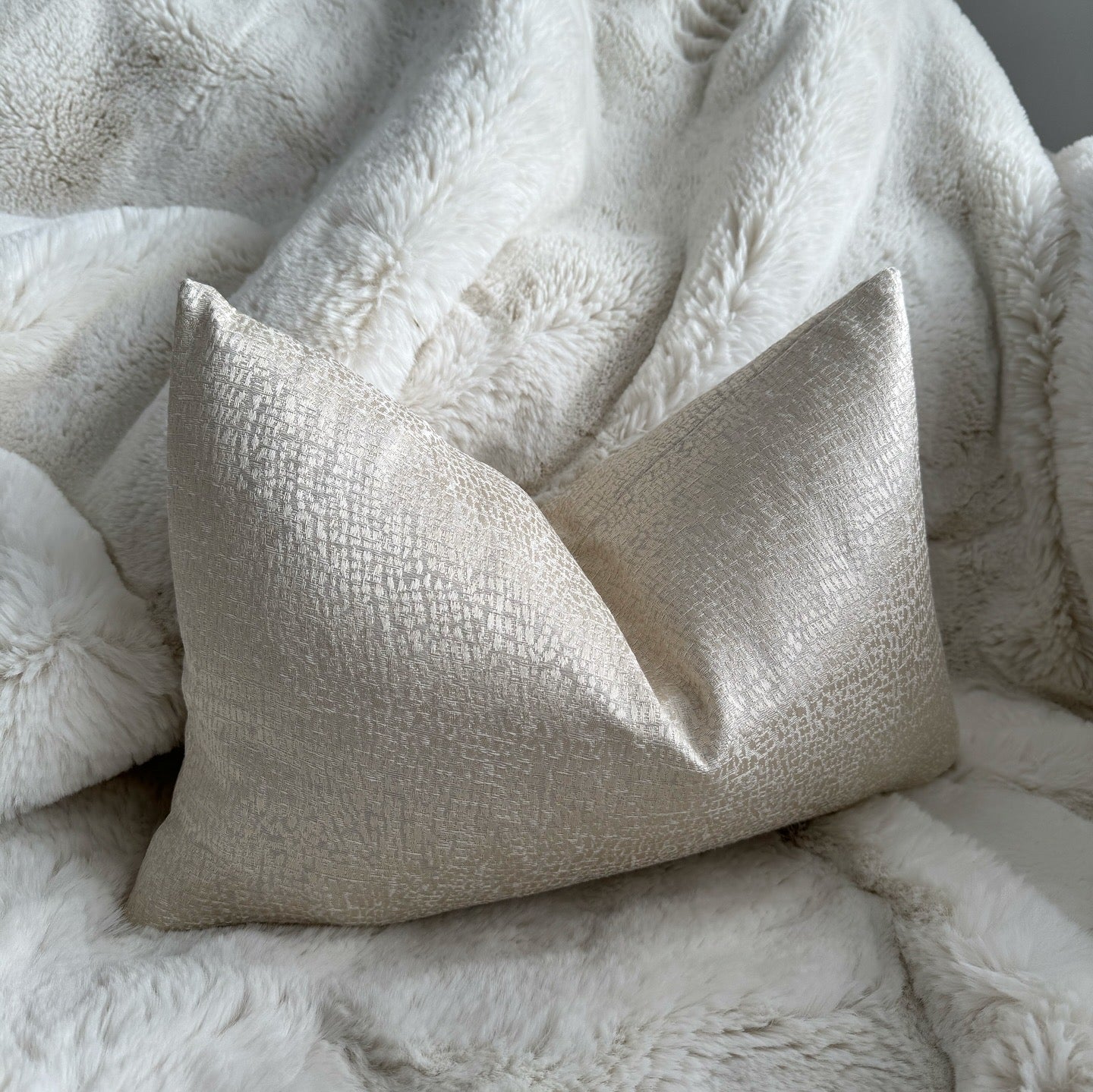 Elias Cream Rectangle Cushion