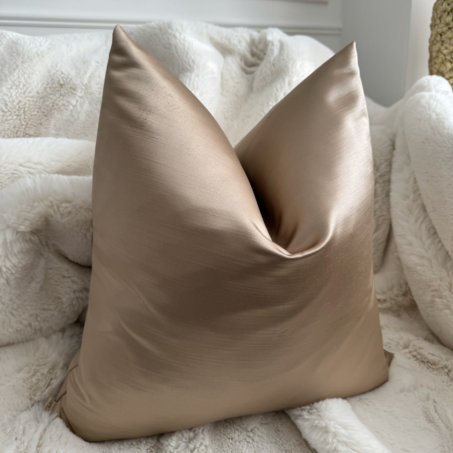 Camila Gold Satin 20” Cushion