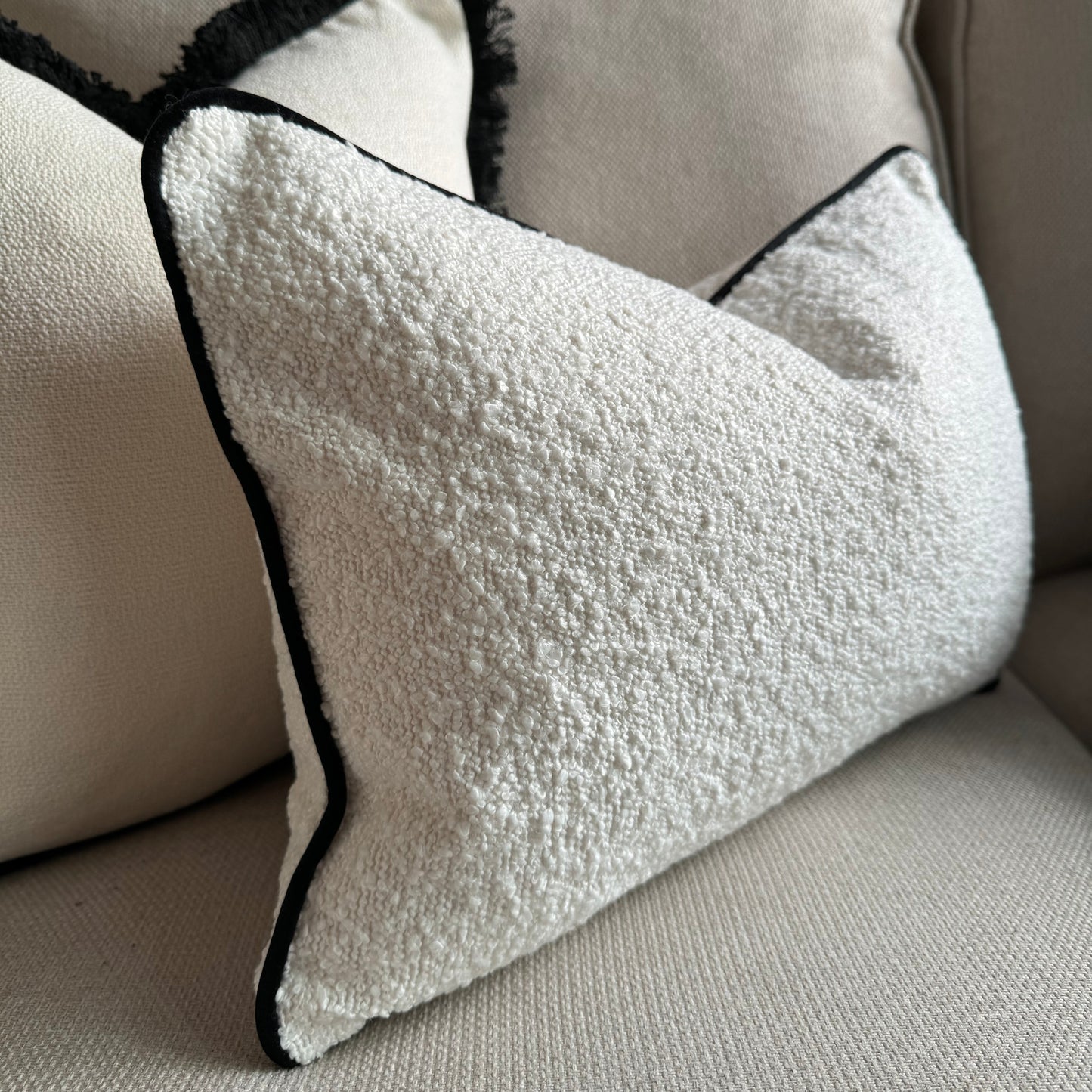 Betty Boucle Rectangle Cushion