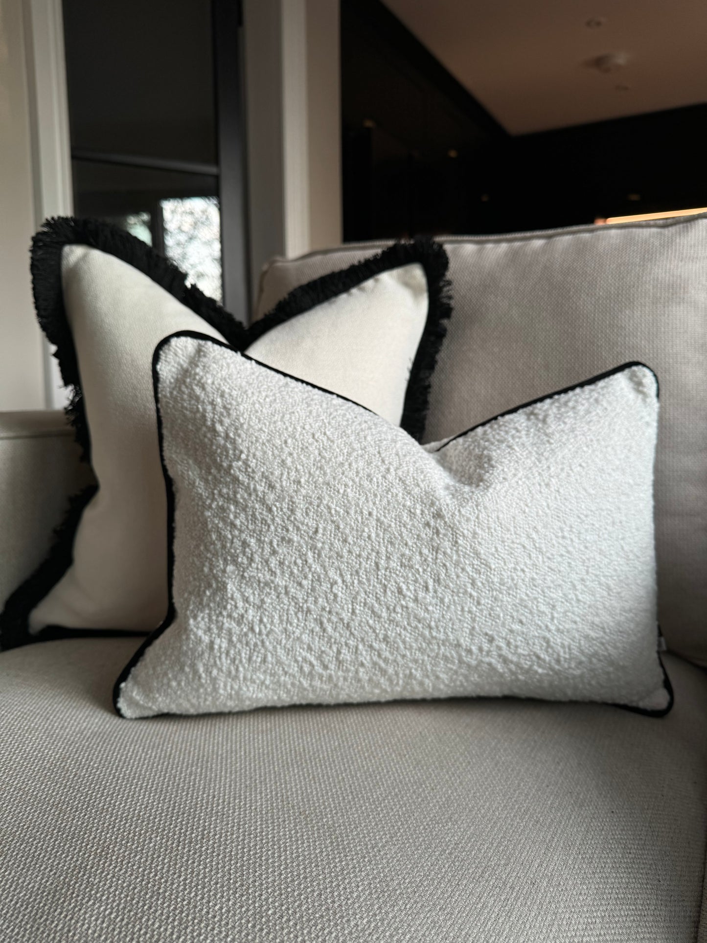 Betty Boucle Rectangle Cushion