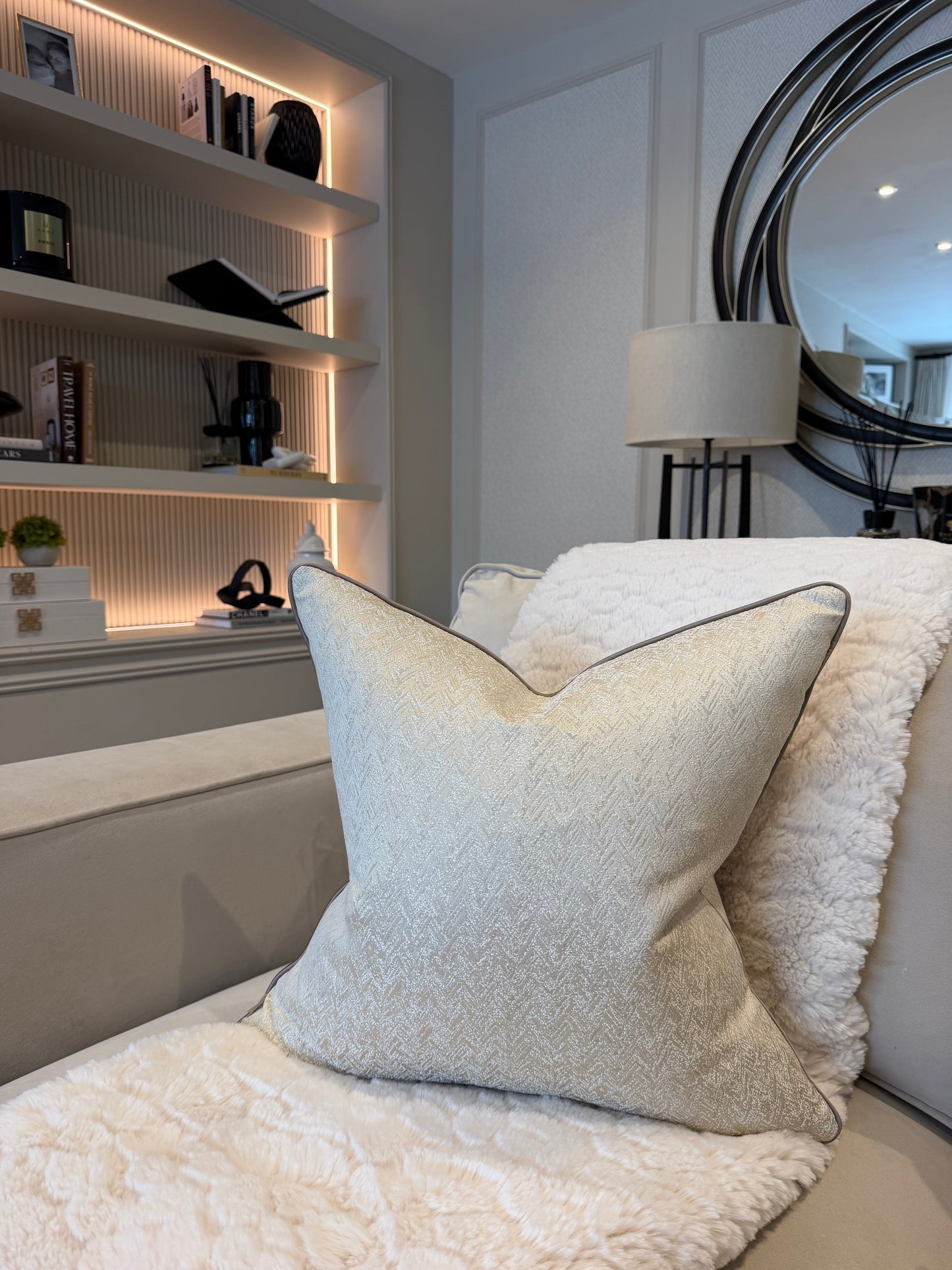 Ava Piped Luxury Cushion