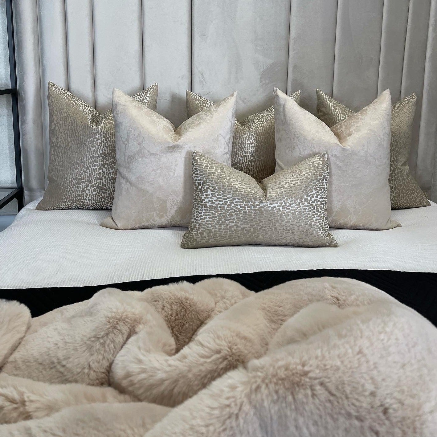 Kensington Champagne Rectangle Cushion
