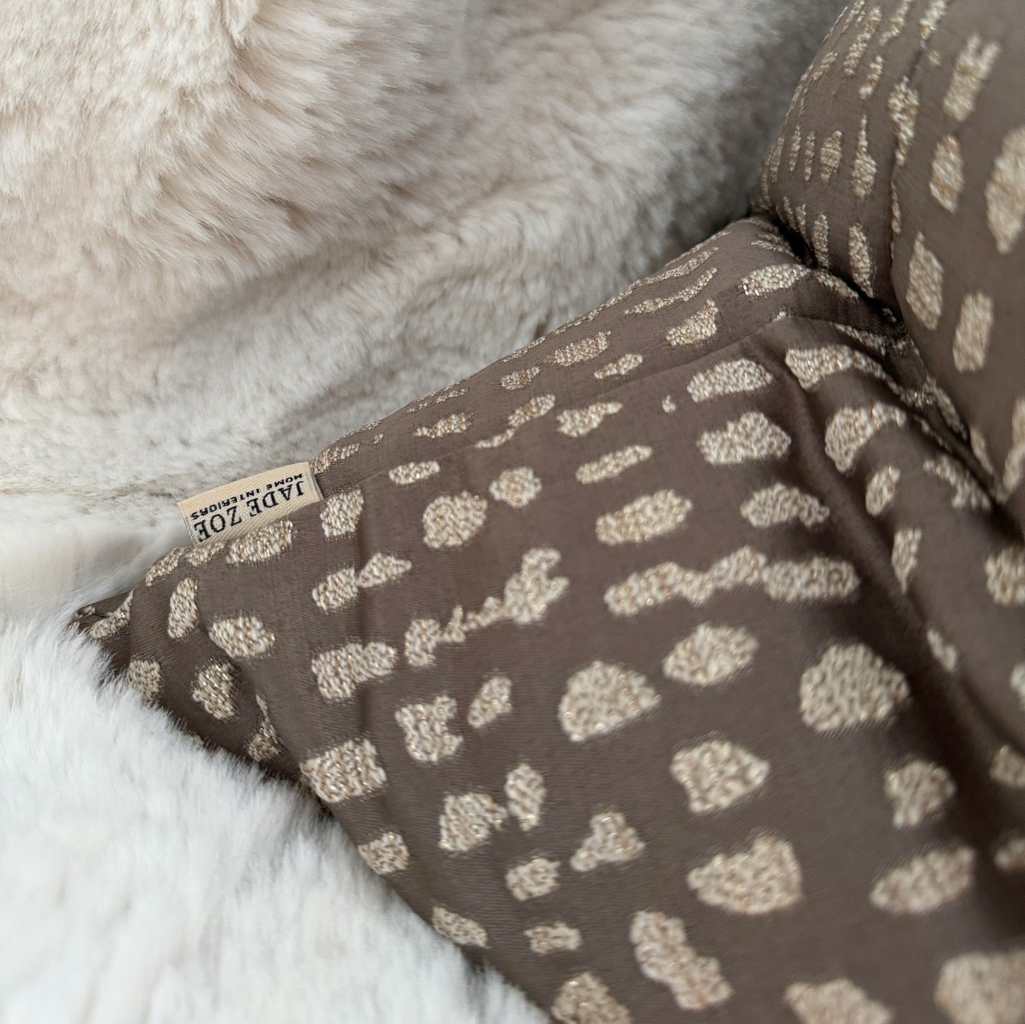 Louella Mocha Textured 20" Cushion