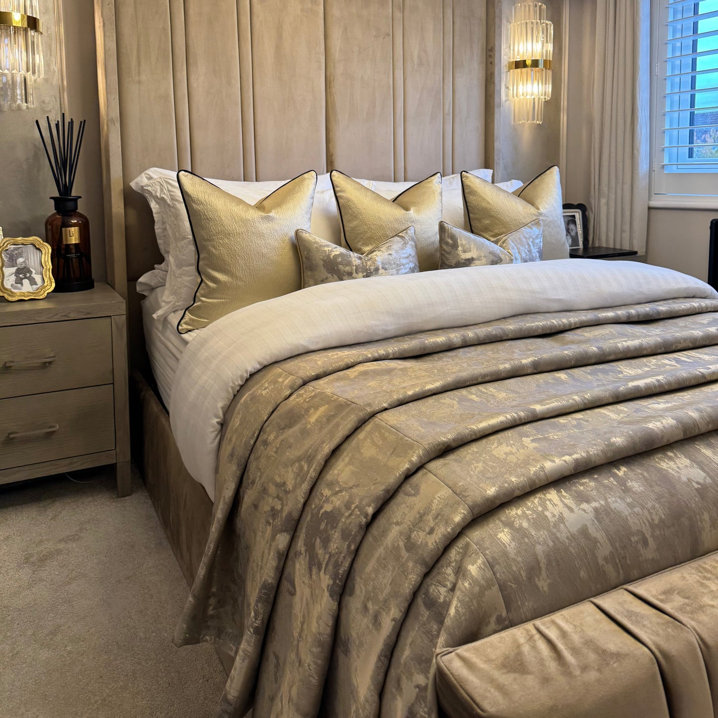 Luxury Bespoke Fabric Bedspread