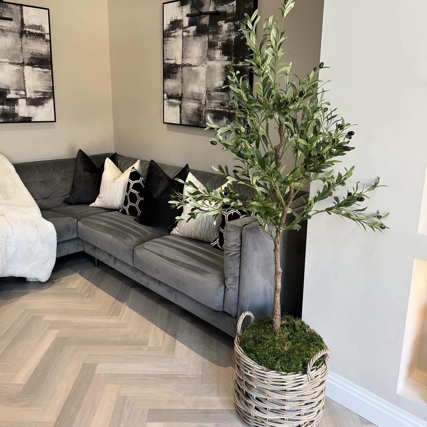 Edwin Medium Faux Olive Tree