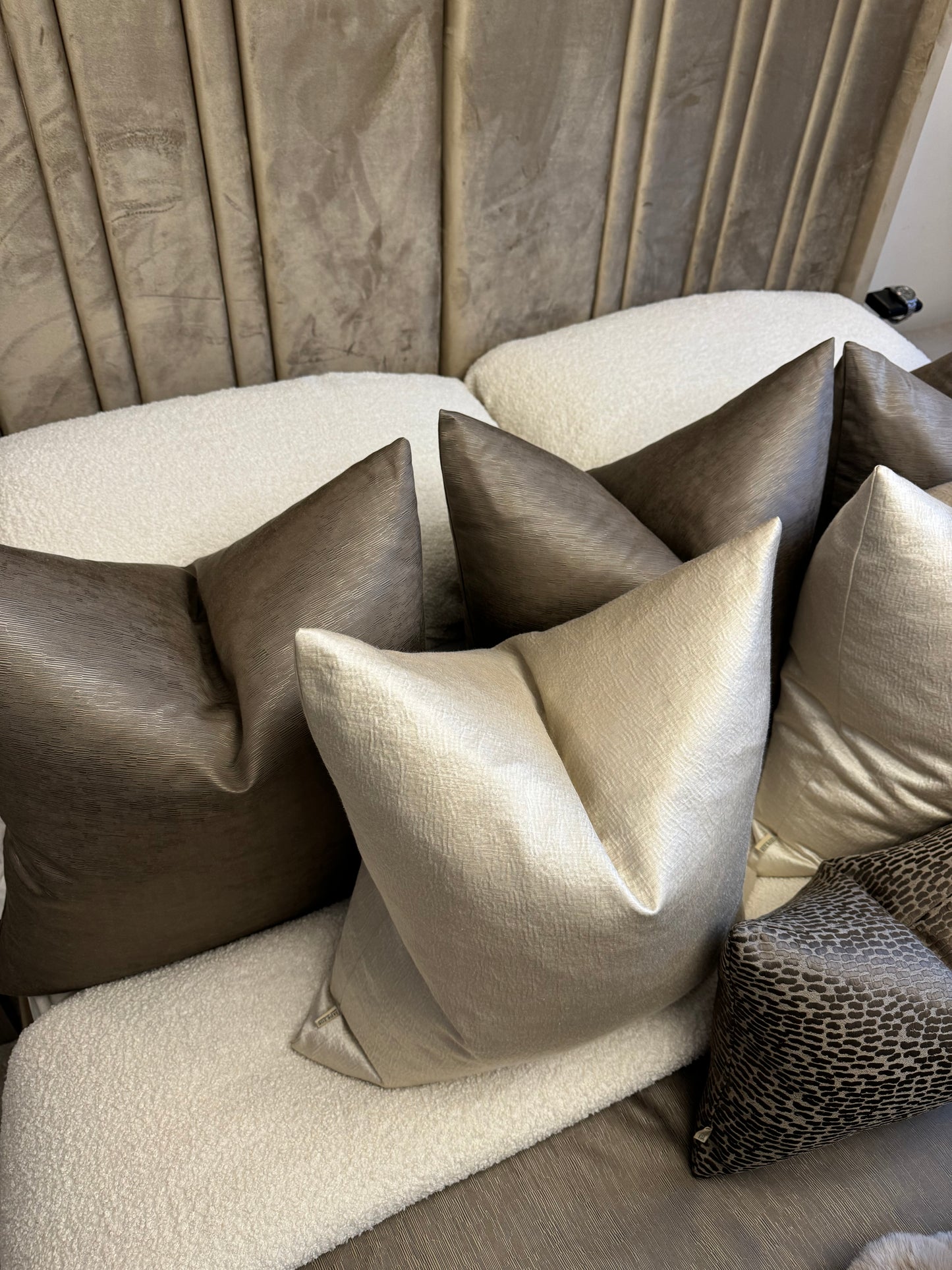 Bouclé Ivory Duvet Cover Set
