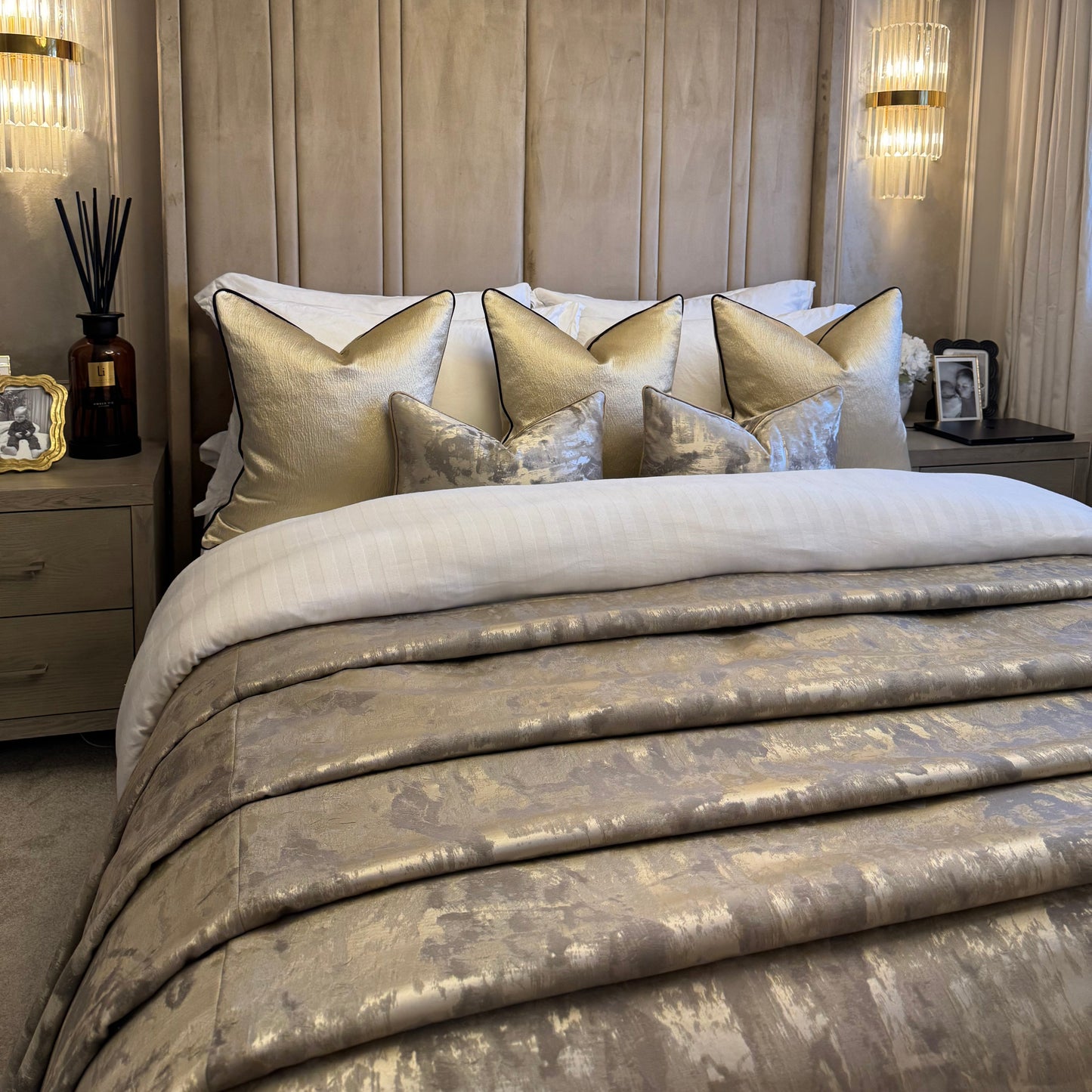 Luxury Bespoke Fabric Bedspread
