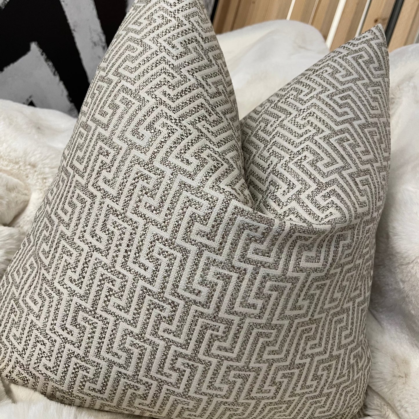 Naxos Dark Beige 20” Cushion