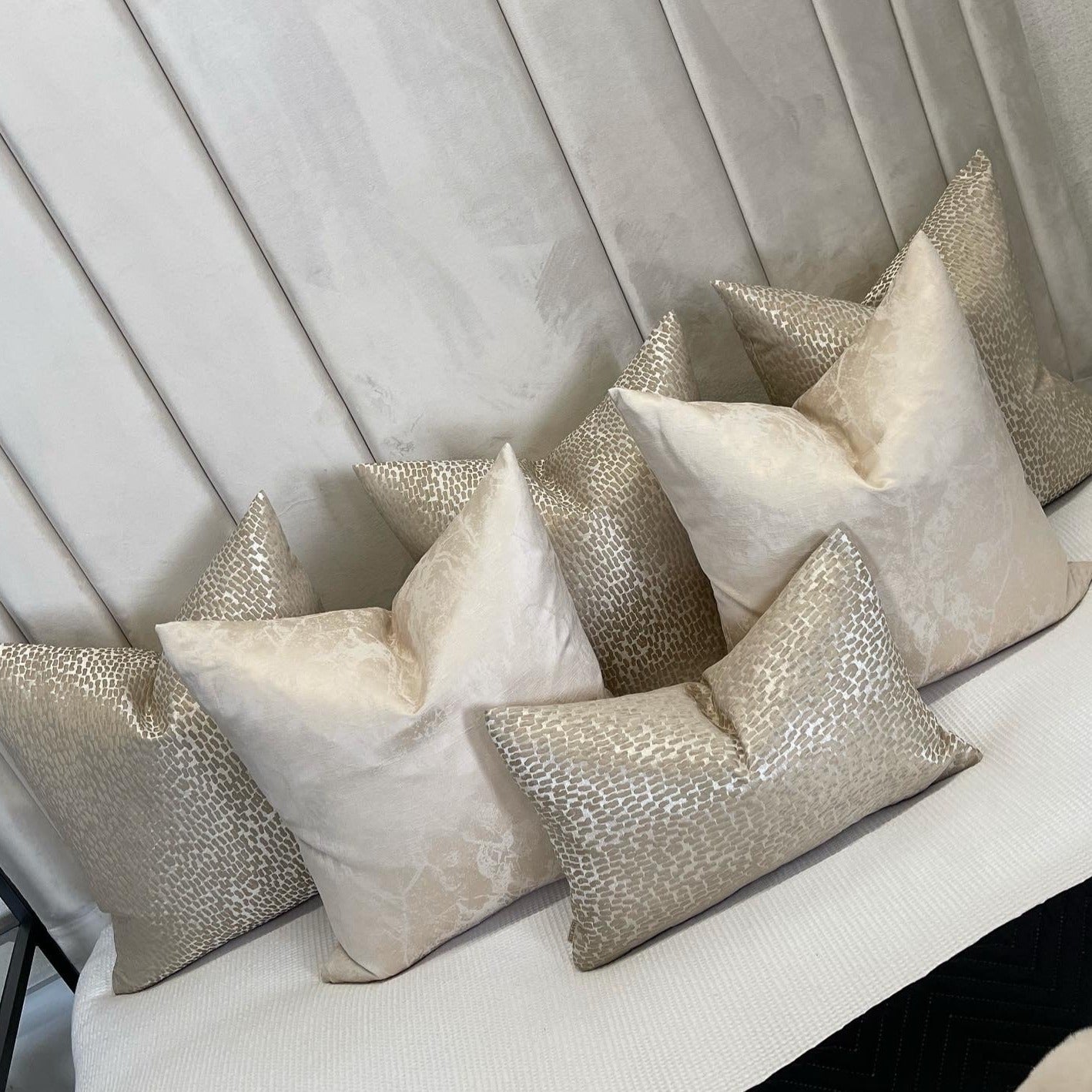 Kensington Champagne Rectangle Cushion