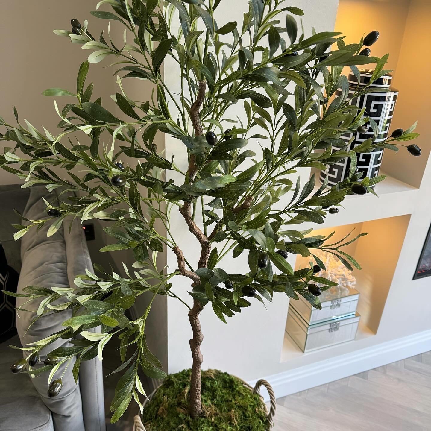 Edwin Medium Faux Olive Tree