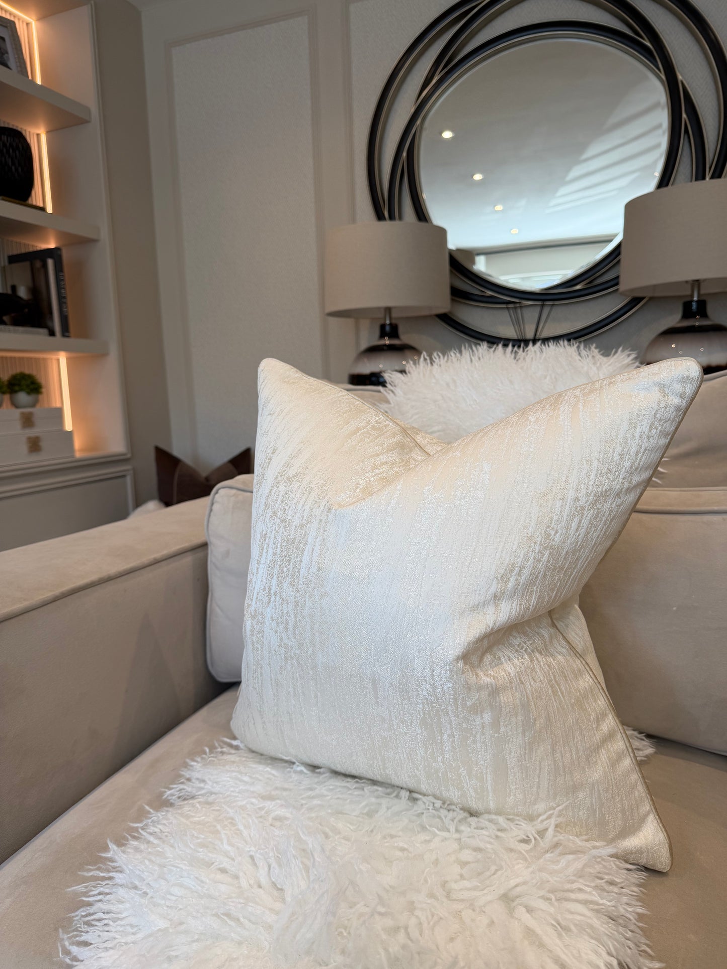 Alina Luxury Piped Cushion