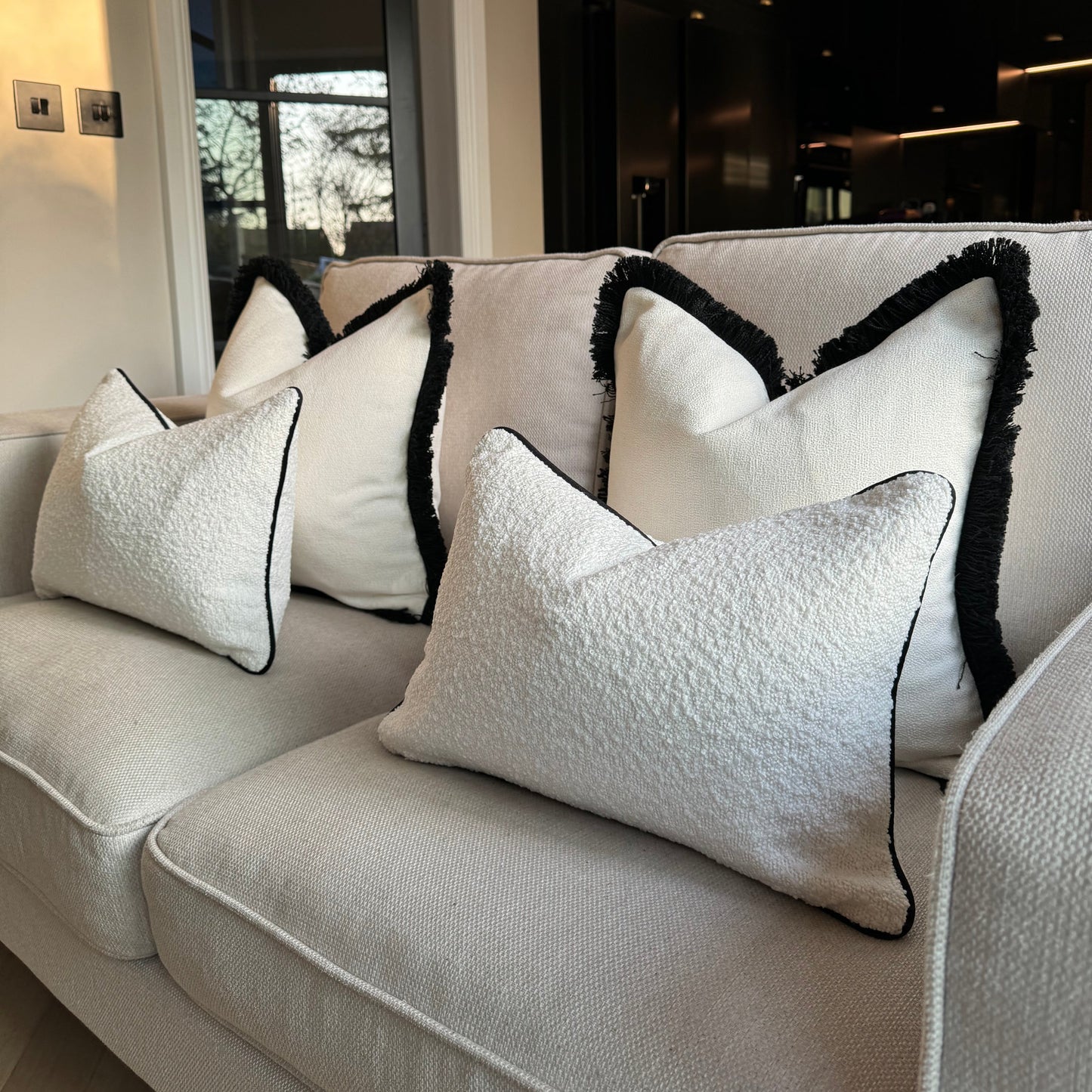 Betty Boucle Rectangle Cushion