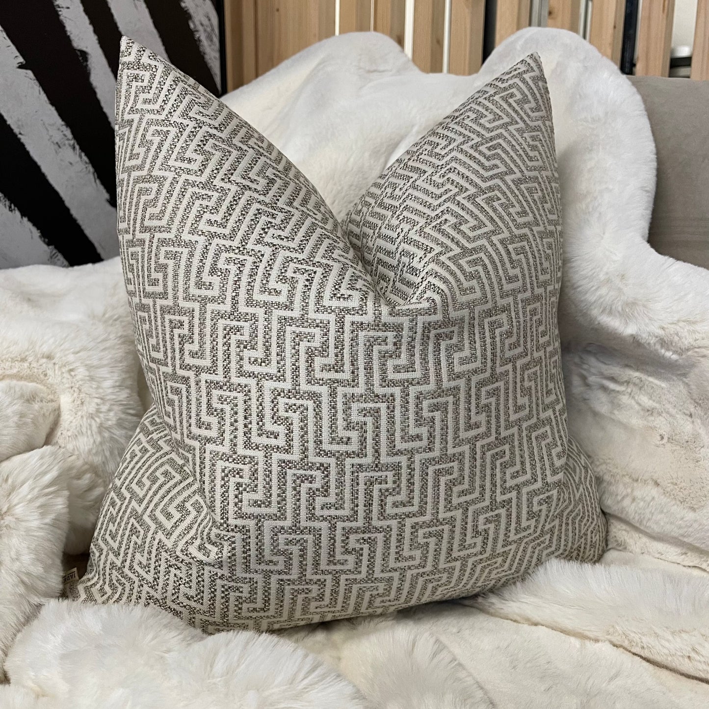 Naxos Dark Beige 20” Cushion