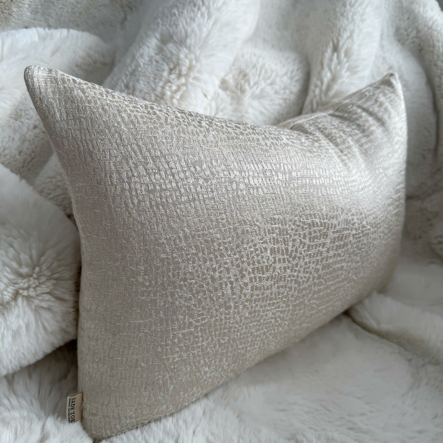 Elias Cream Rectangle Cushion