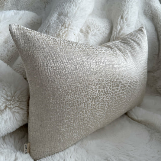 Elias Cream Rectangle Cushion