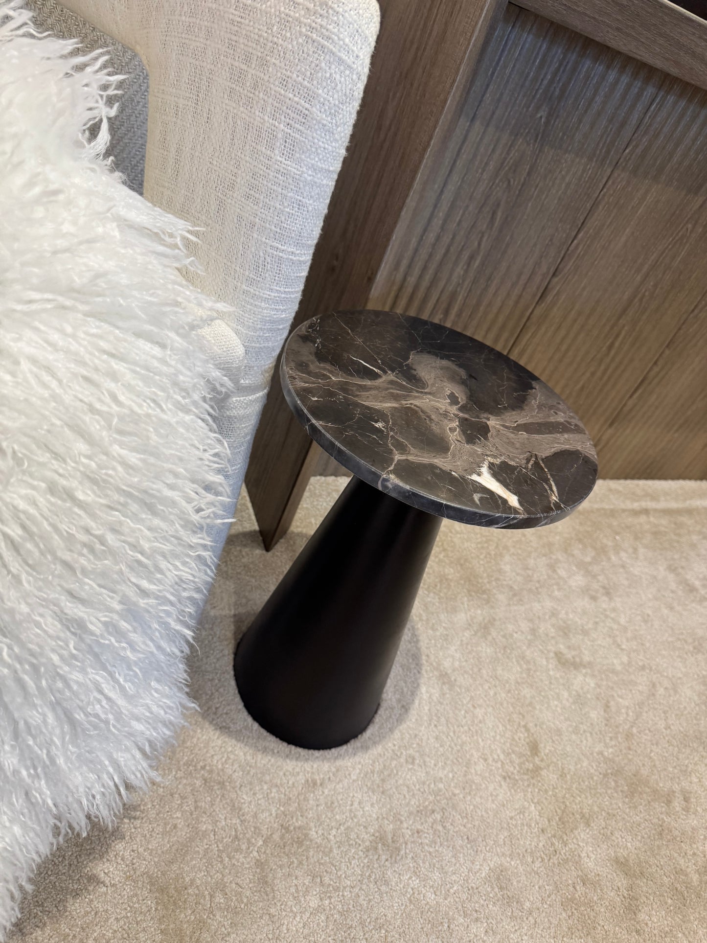 Cher Black & Mocha Side Table
