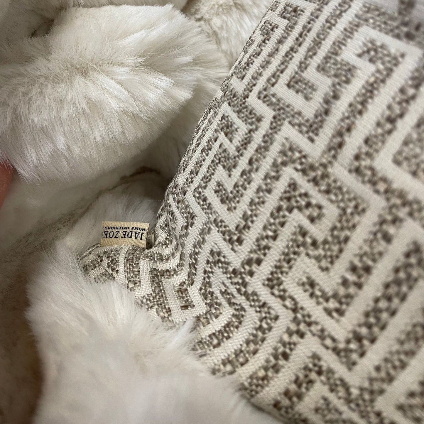 Naxos Dark Beige 20” Cushion