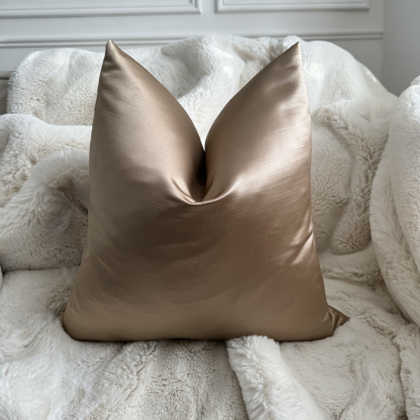 Camila Gold Satin 20” Cushion
