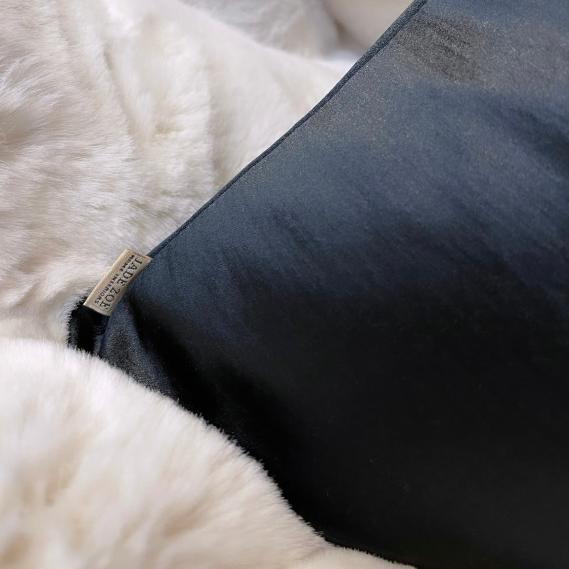 Camila Black Satin 20” Cushion