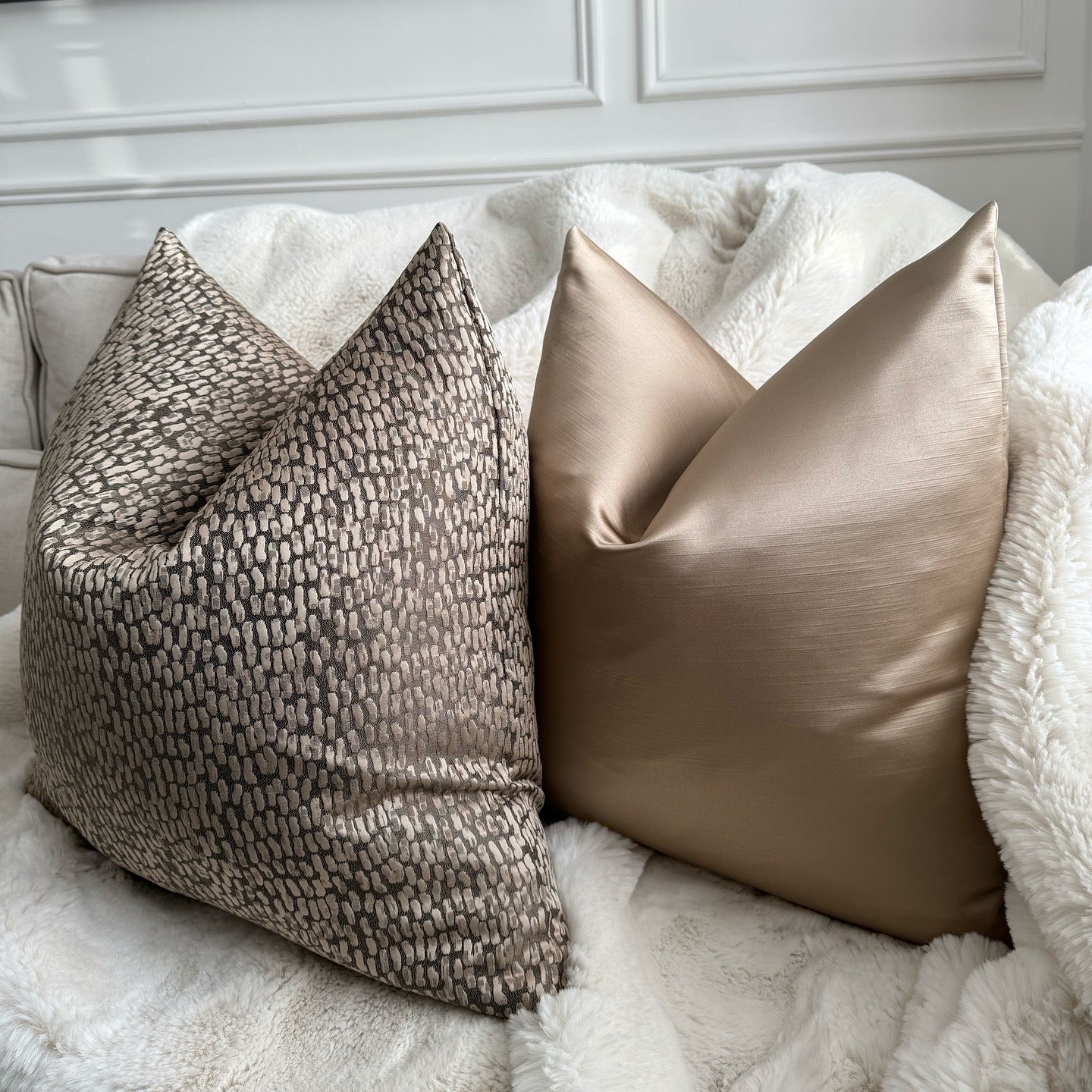 Camila Gold Satin 20” Cushion