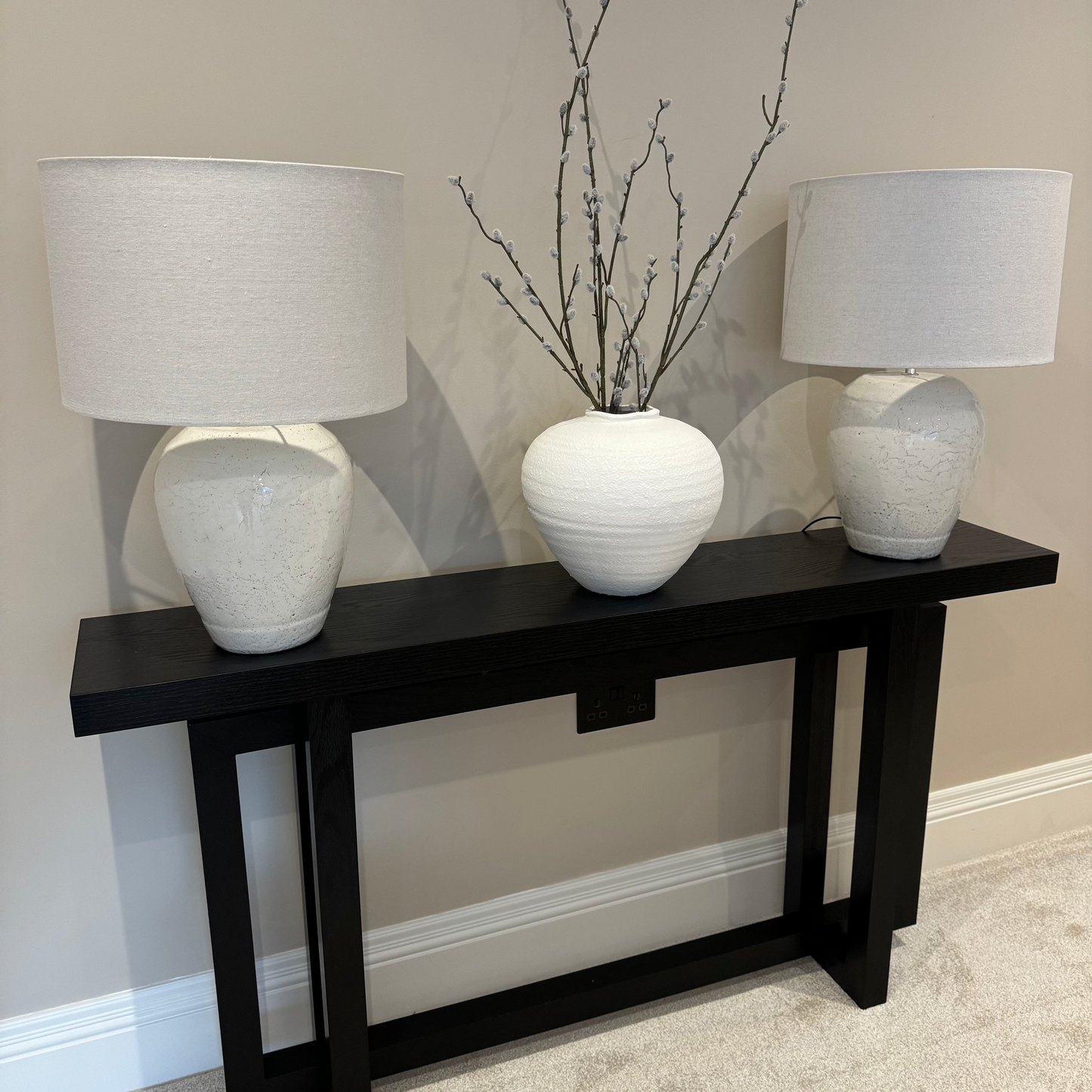 Speckle Terracotta Glazed Table Lamp