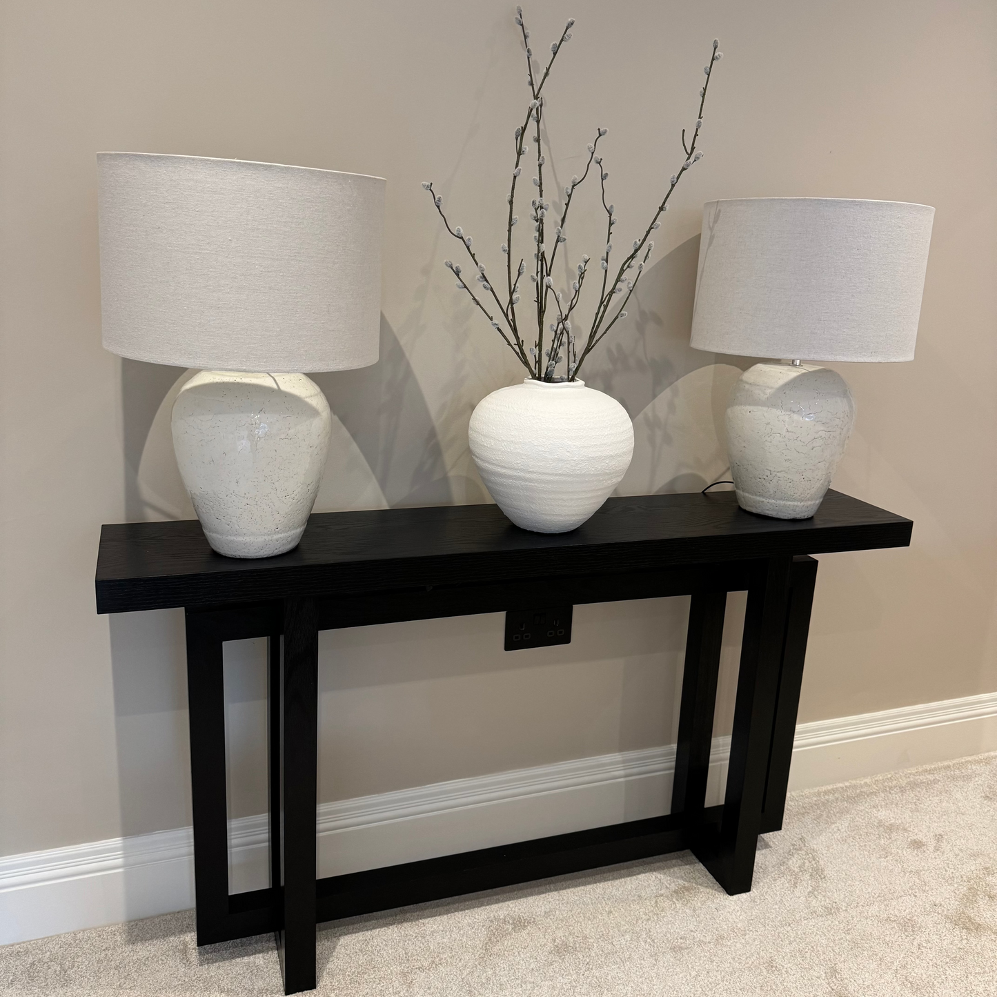 Speckle Terracotta Glazed Table Lamp