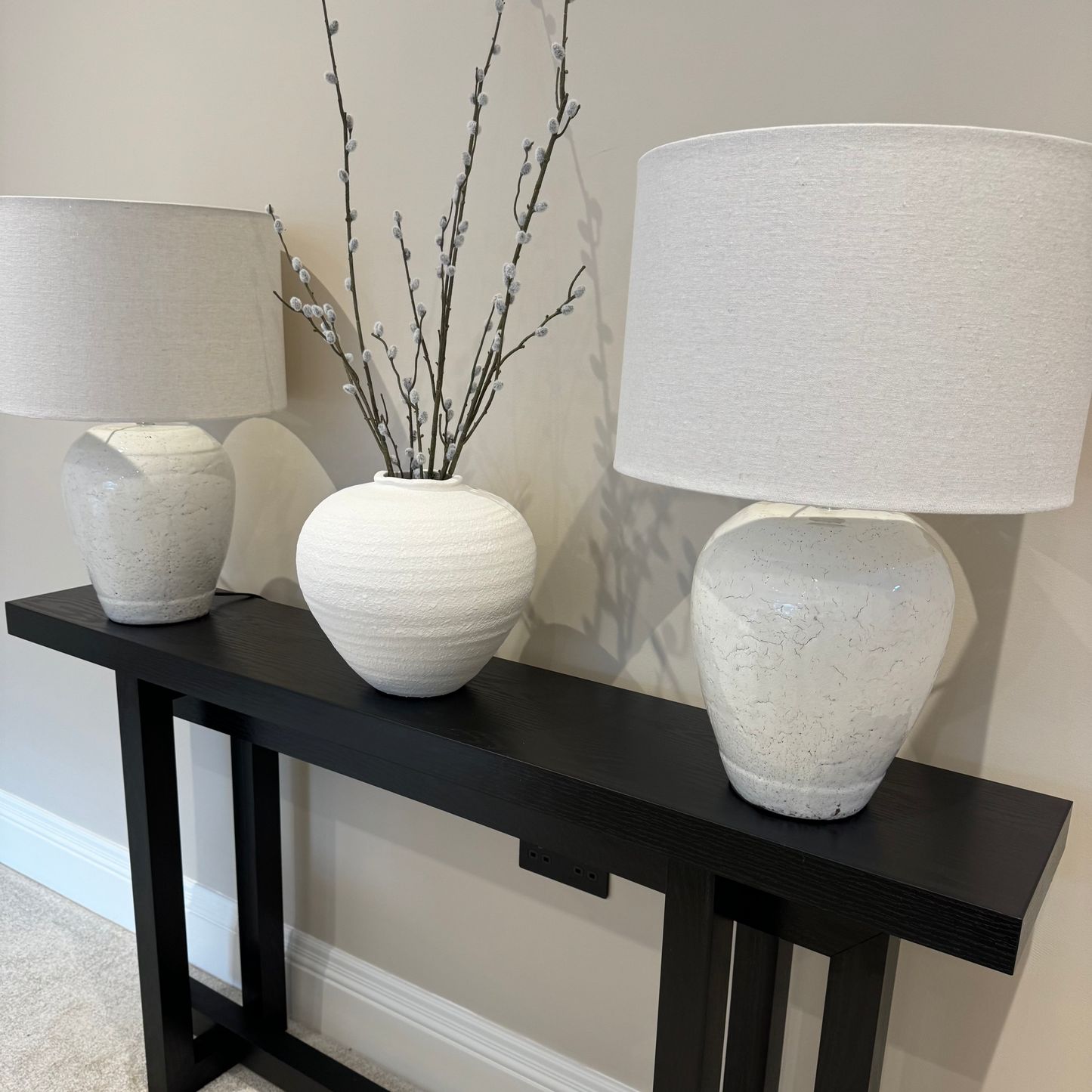 Speckle Terracotta Glazed Table Lamp