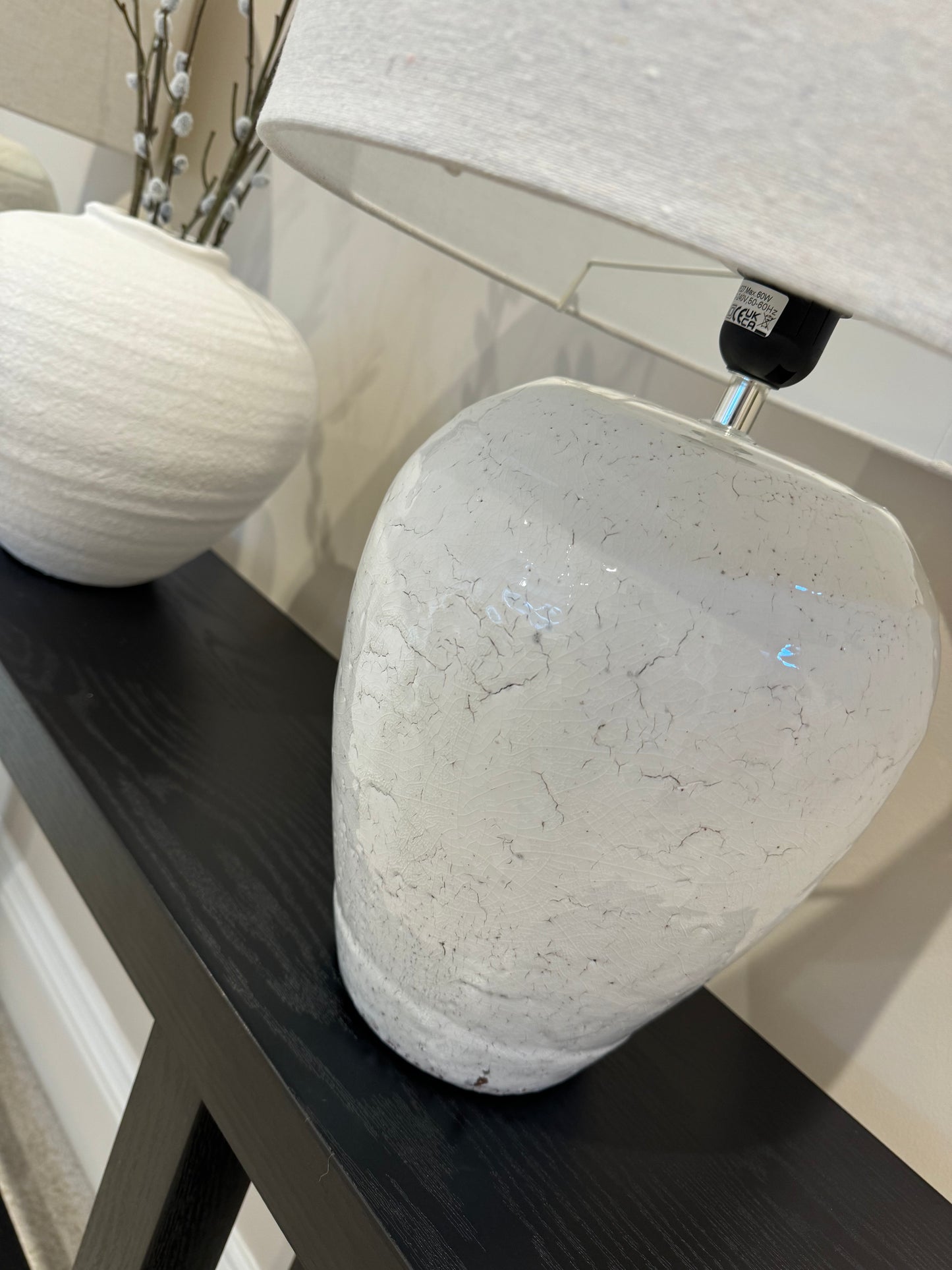 Speckle Terracotta Glazed Table Lamp