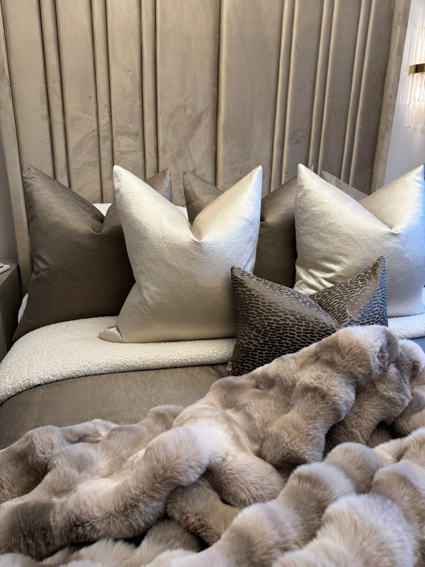 Bouclé Ivory Duvet Cover Set
