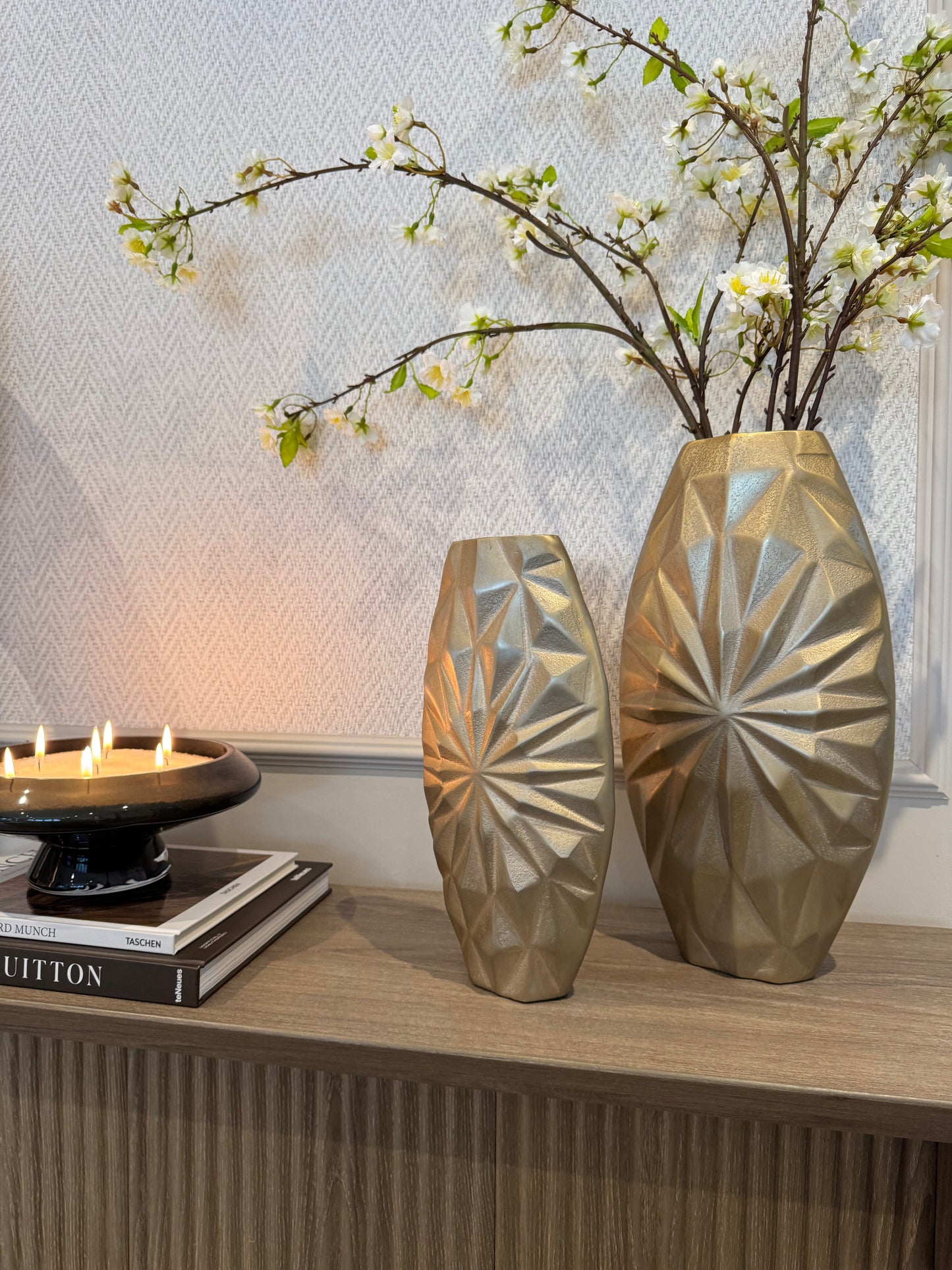 Hatton Cast Aluminium Vase 32cm