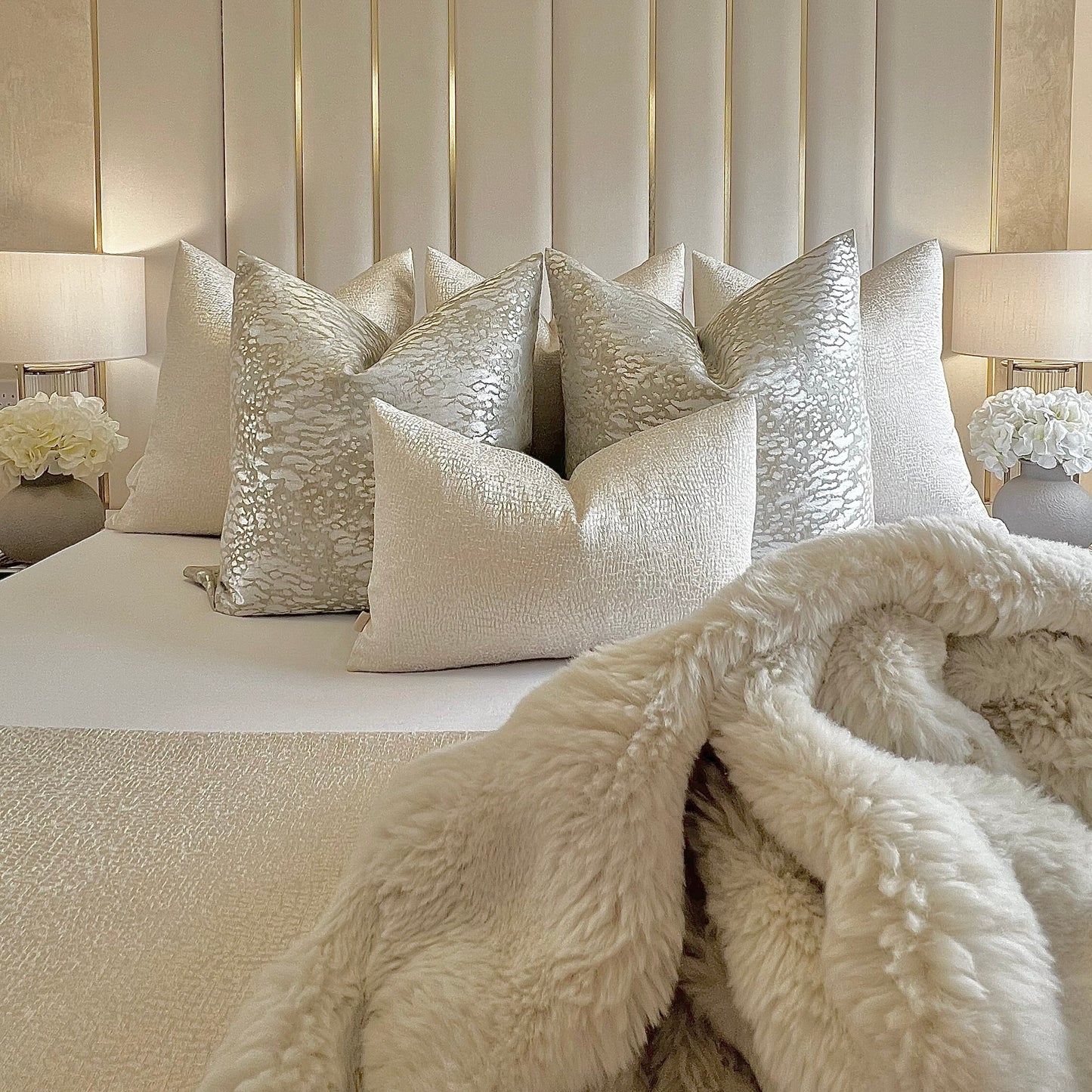 Elias Cream Rectangle Cushion