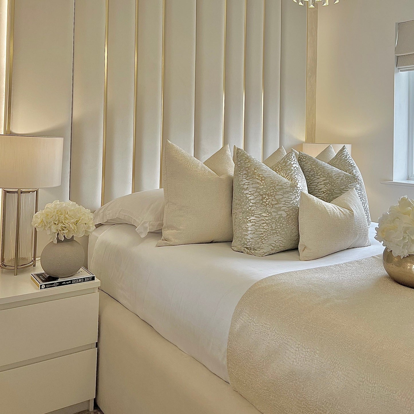 Elias Cream Rectangle Cushion