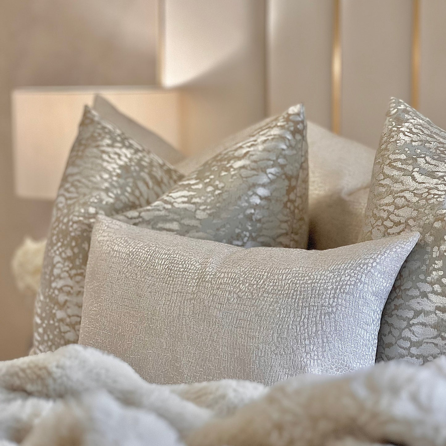 Elias Cream Rectangle Cushion
