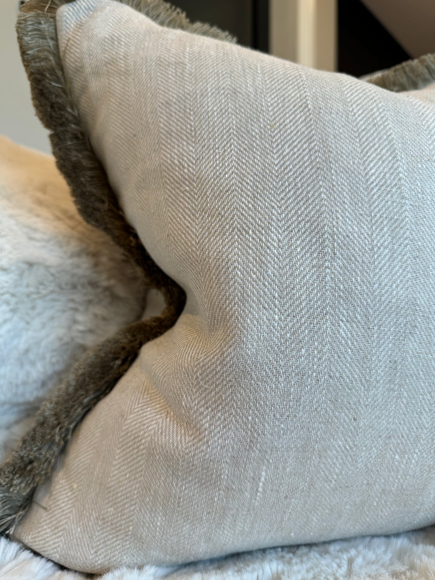 Cheviot 20" Fringed Cushion