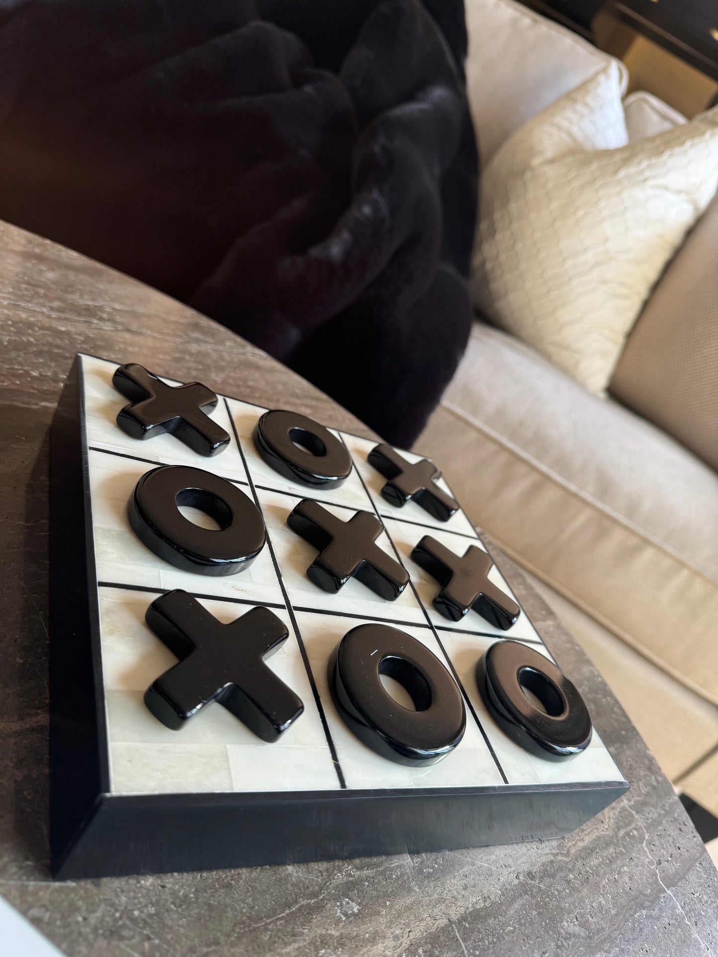 Chollerford Bone Inlay Noughts and Crosses