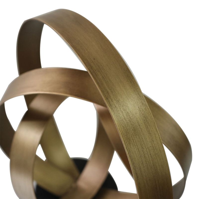 Avantis 43.8cm Antique Gold Abstract Sculpture