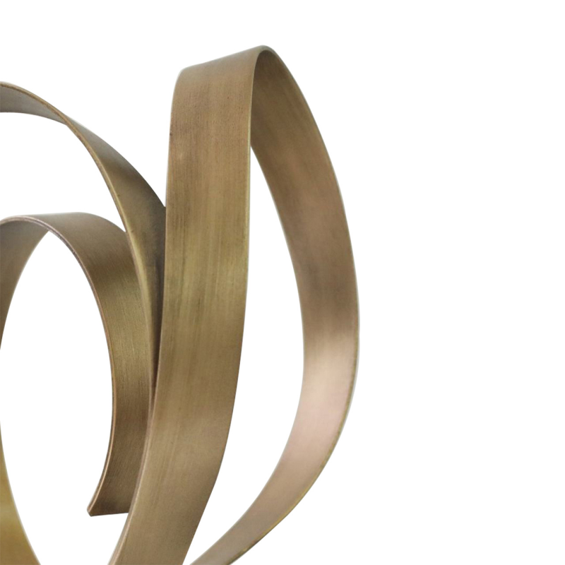 Avantis 33.5cm Antique Gold Abstract Sculpture