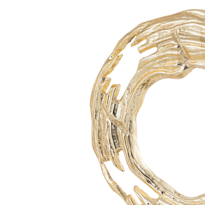 Marlo Gold Round 39cm Metal Sculpture