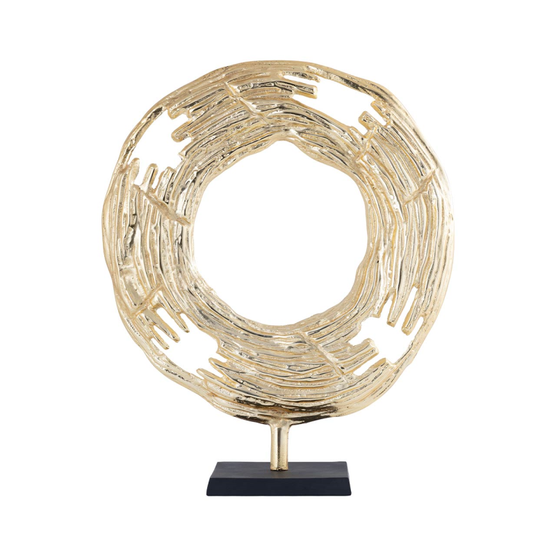 Marlo Gold Round 47cm Metal Sculpture - PRE ORDER