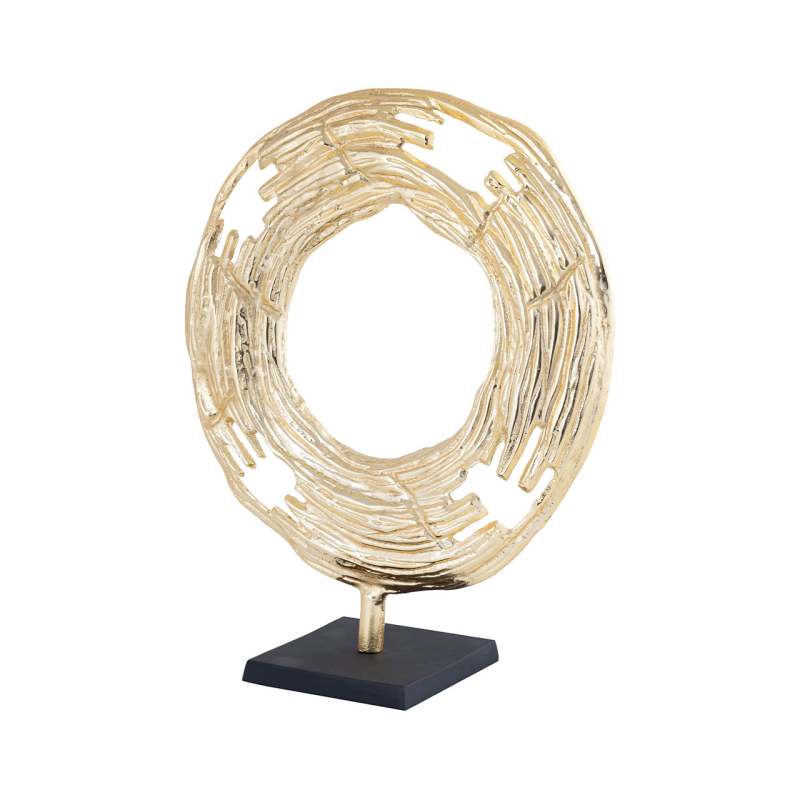 Marlo Gold Round 47cm Metal Sculpture - PRE ORDER