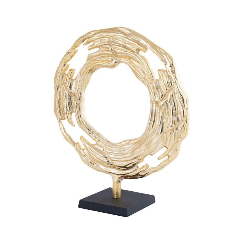 Marlo Gold Round 39cm Metal Sculpture