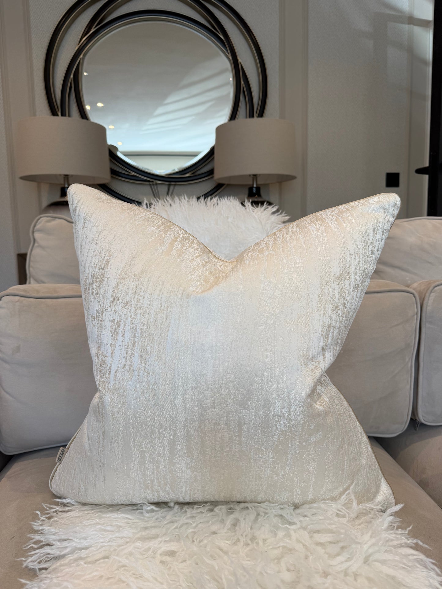 Alina Luxury Piped Cushion